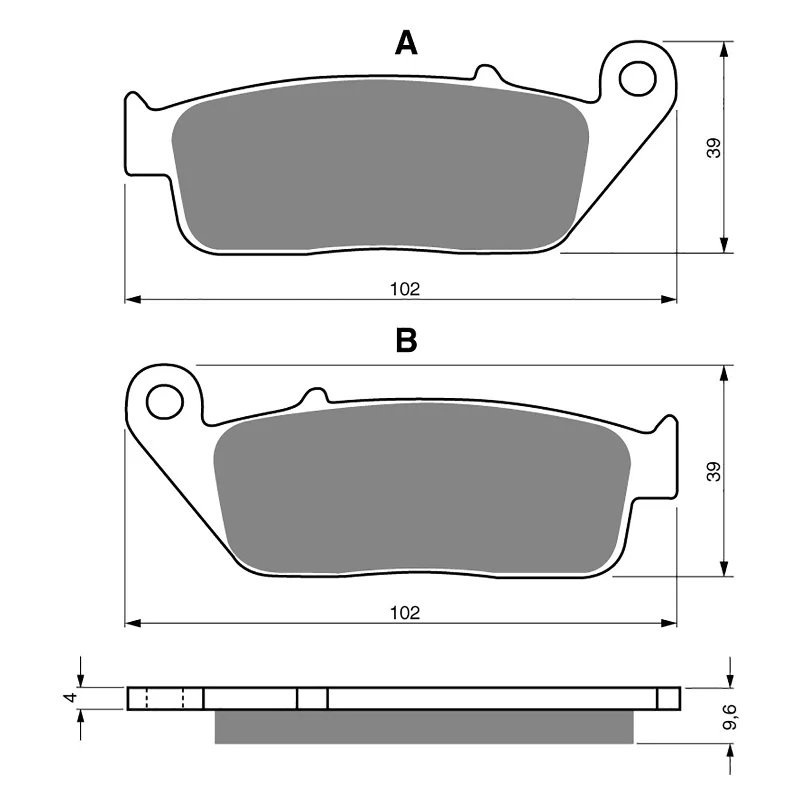 GOLDfren Brake Pads - S3 Sintered Sports (PBPH48)