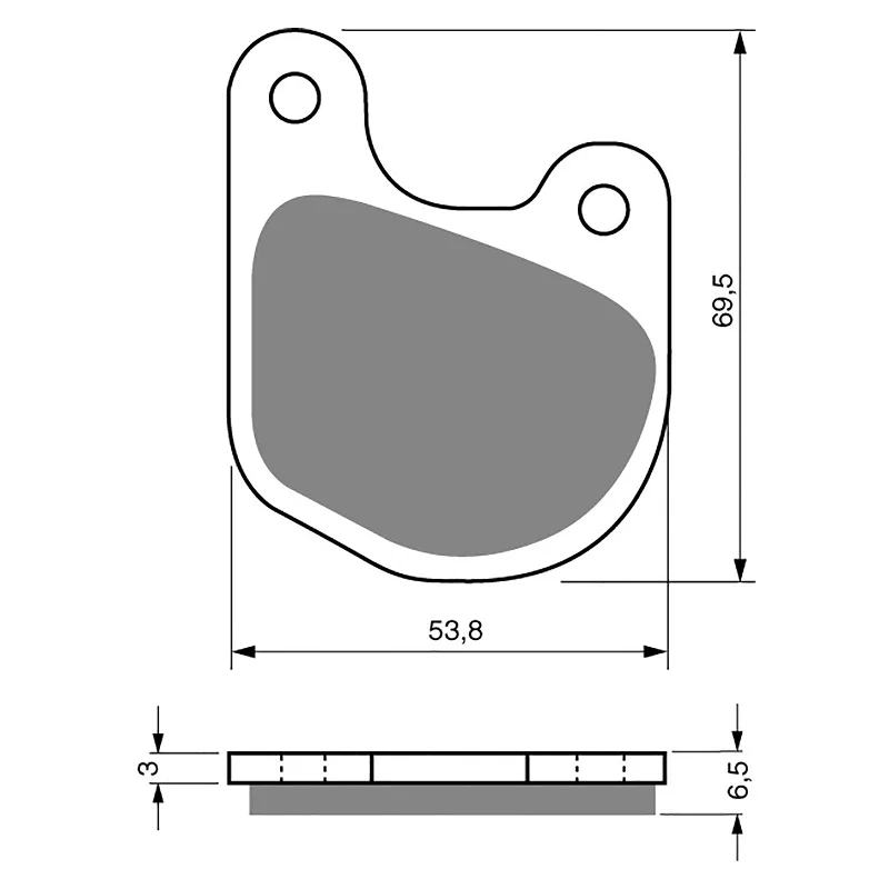 GOLDfren Brake Pads - S3 Sintered Sports (PBPH71)