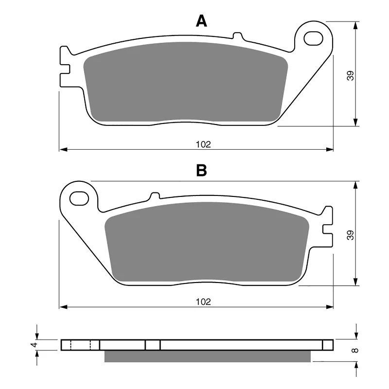 GOLDfren Brake Pads - S3 Sintered Sports (PBPH47)