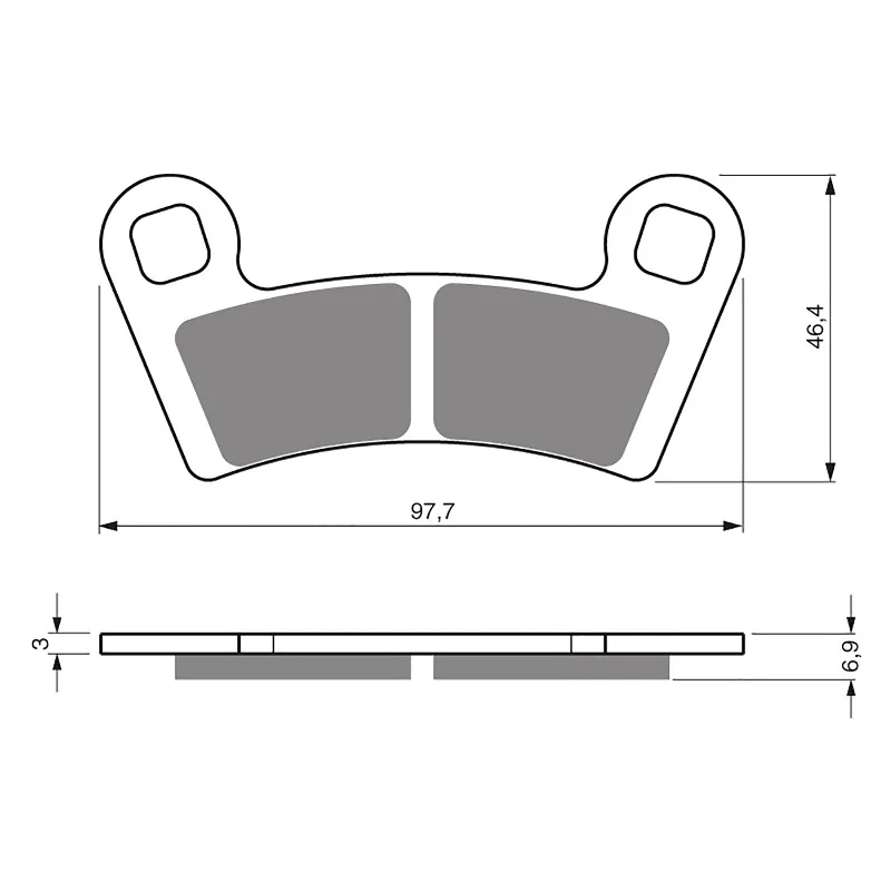 GOLDfren Brake Pads - K5 Off-Road Racing (PBPR397)