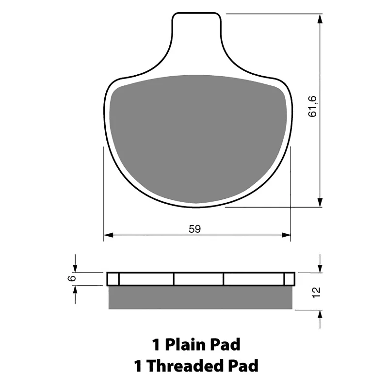 GOLDfren Brake Pads - S3 Sintered Sports (PBPH74)