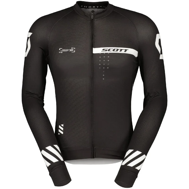 cycling clothing with fast snaps-Maglia maniche lunghe Scott RC Pro - Nero