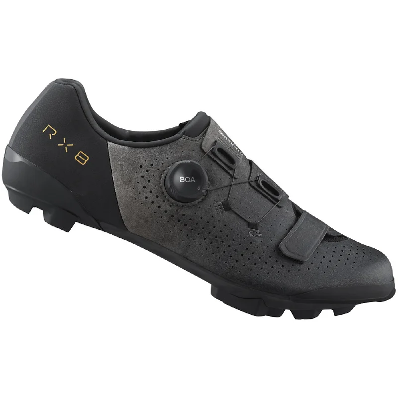 cycling clothing with leg padding-Scarpe mtb Shimano RX801 - Nero