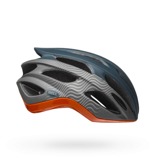 Bicycle helmet courier use-Bell Formula MIPS Road Helmet - Tsunami Matt-Gloss Slate-Gray-Orange - 2019