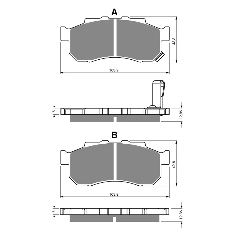 GOLDfren Brake Pads - K5 Off-Road Racing (PBPR410)