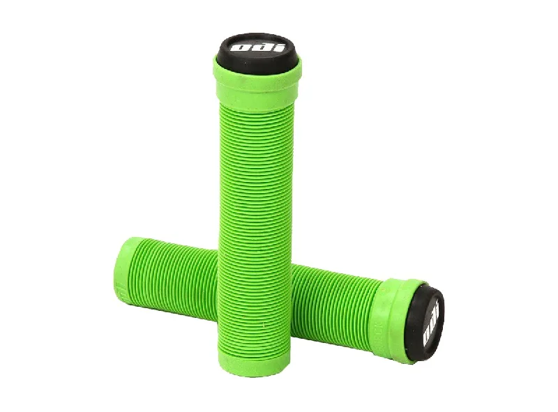 modern compact bike grips-ODI Longneck SL Grips - Green