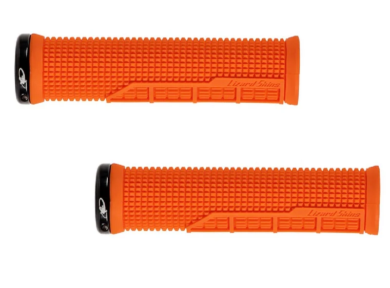 shock-absorbing discreet bicycle grips-Lizard Skins Machine Grips - Blaze Orange