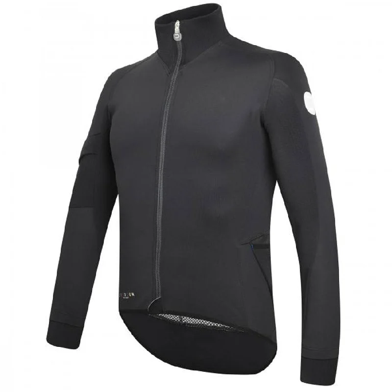 cycling clothing with cushy pads-Maglia maniche lunghe Dotout Hybrid - Nero