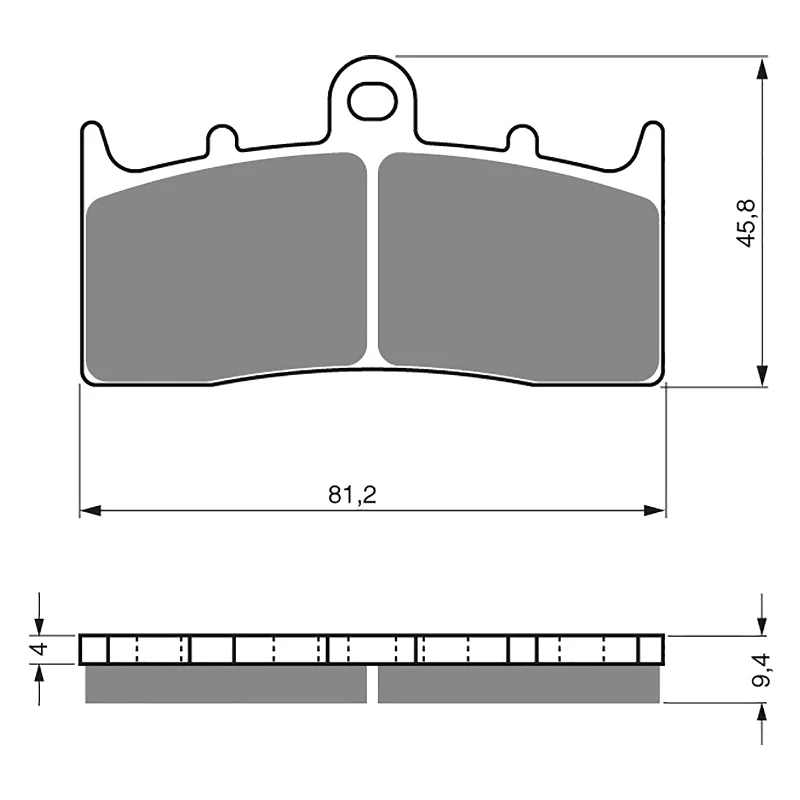 GOLDfren Brake Pads - S3 Sintered Sports (PBPH448)