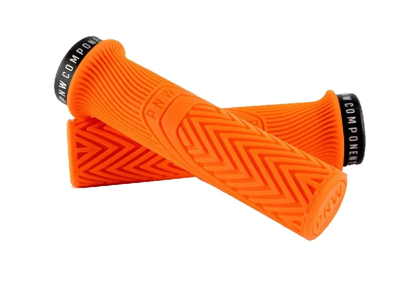 electric rigid bicycle grips-PNW Loam MTB Lock-On Grips - Safety Orange