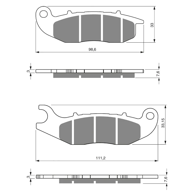 GOLDfren Brake Pads - K5 Off-Road Racing