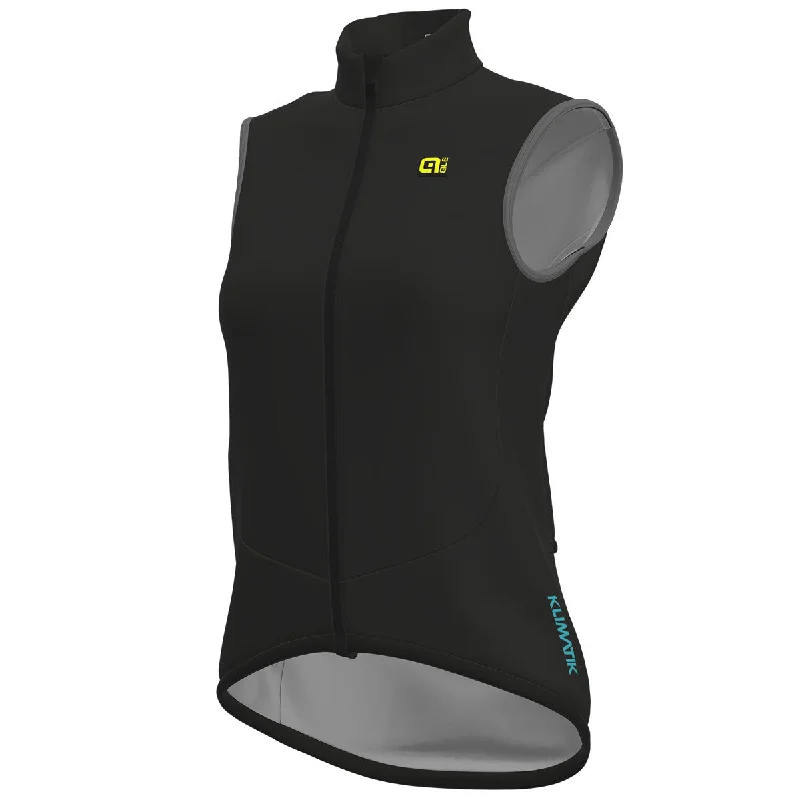 cycling clothing with muscle support-Gilet donna Ale Klimatik K-Smart - Nero