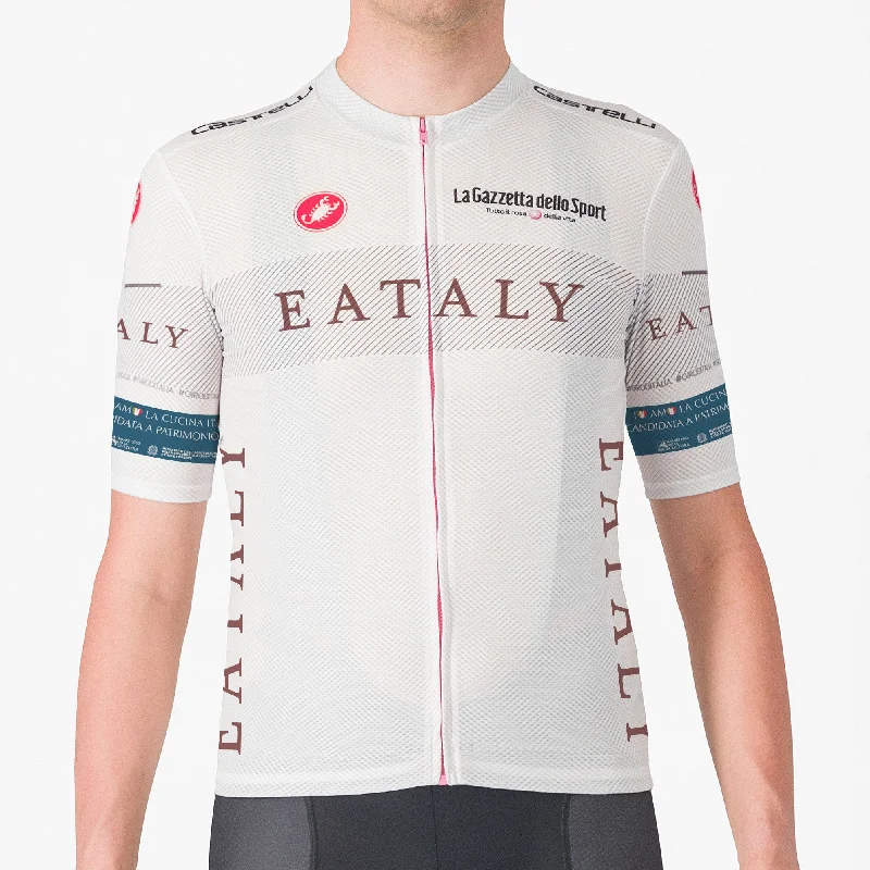 cycling clothing with slick fabric-Maglia Bianca Giro d'Italia 2024 Classification LTD