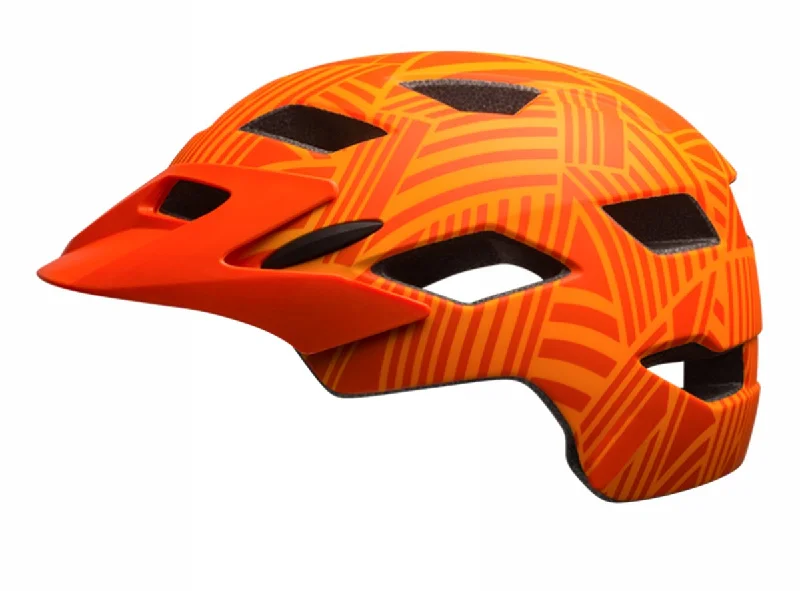 Bicycle helmet upgrade tips-Bell Sidetrack Child Helmet - Matt Tang-Orange Seeker