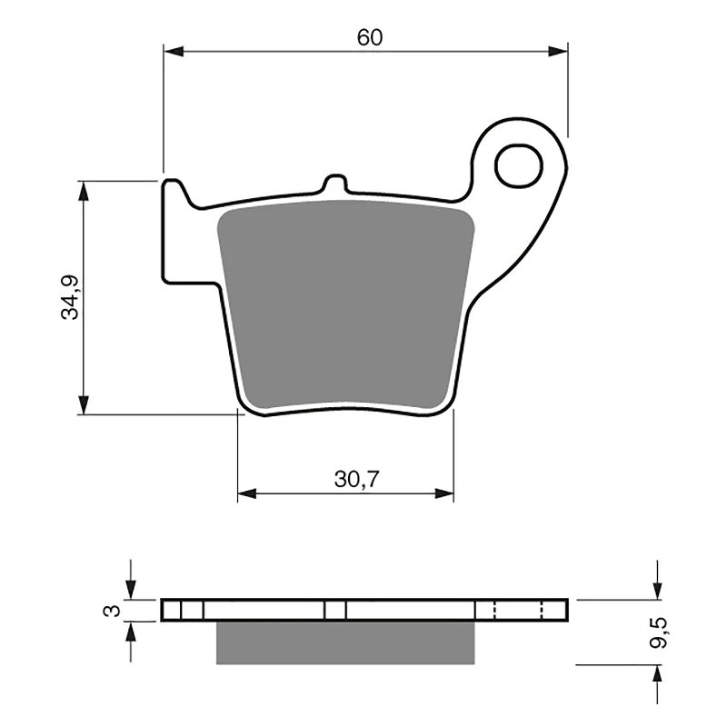 GOLDfren Brake Pads - K5 Off-Road Racing (PBPR306)