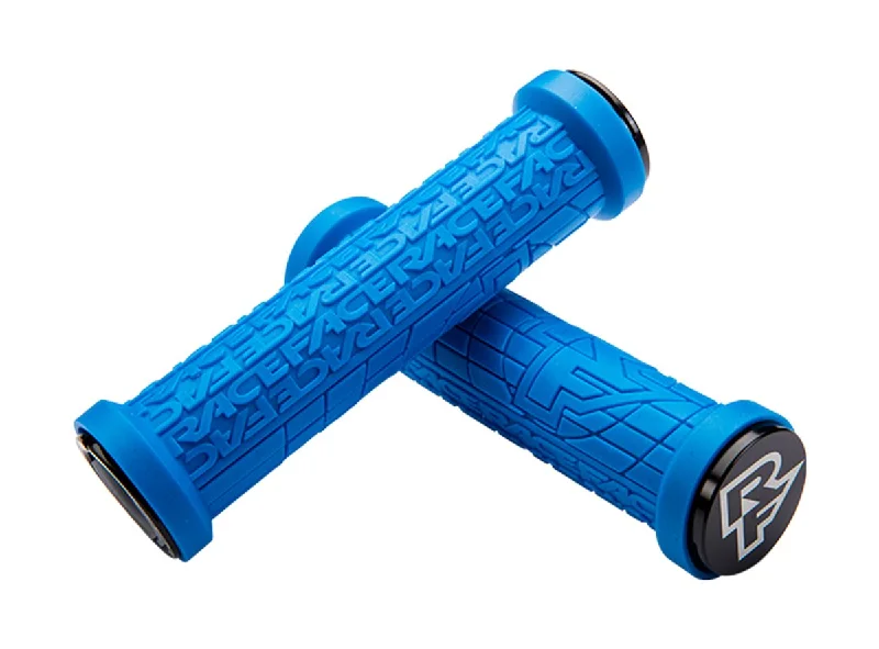 blue slim bicycle grips-Race Face Grippler 30mm Grips - Blue