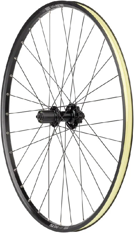 Quality Wheels Value Double Wall Series Disc Rear Wheel - 27.5" QR x 135mm 6-Bolt/Rim HG BLK