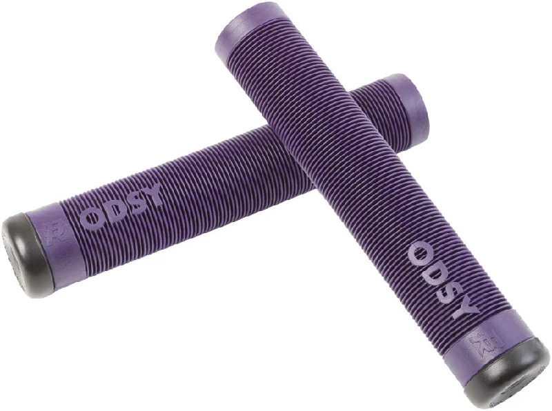 adult pliable bicycle grips-Odyssey Broc Grip 160mm Midnight Purple