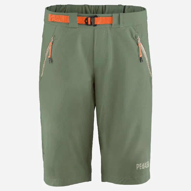 cycling clothing with free hem-Pantaloncini Pedaled Yama Trail - Verde