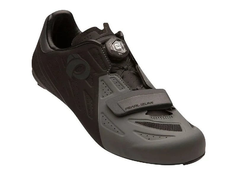 cycling clothing with ray protection-Pearl Izumi Elite v5 Road Shoe - Black-Shadow Gray