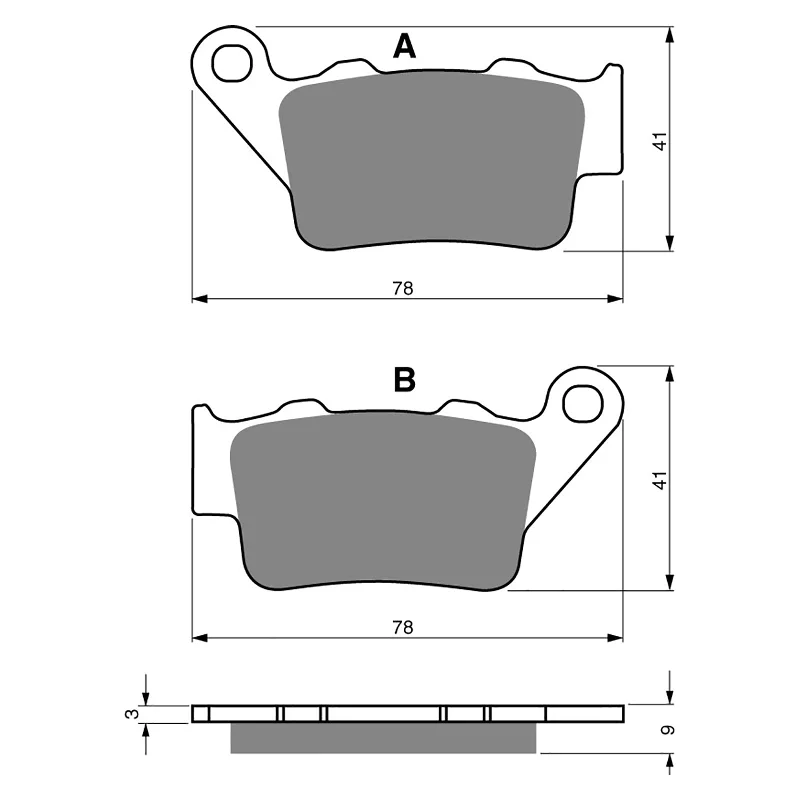 GOLDfren Brake Pads - S3 Sintered Sports (PBPH166)