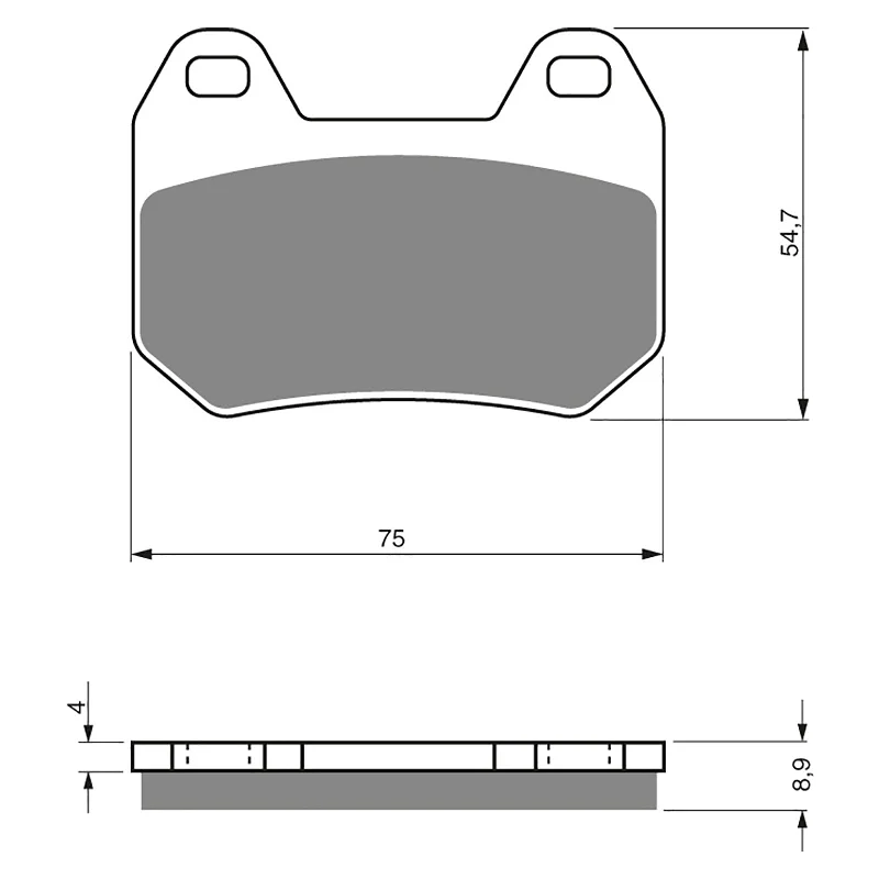 GOLDfren Brake Pads - S3 Sintered Sports (PBPH281)