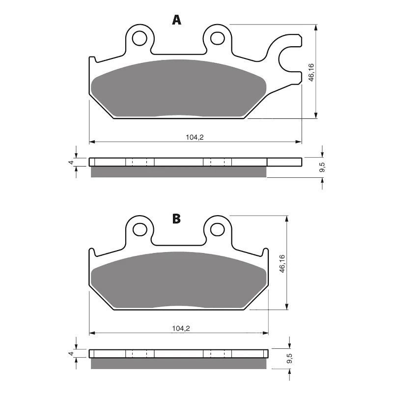 GOLDfren Brake Pads - K5 Off-Road Racing