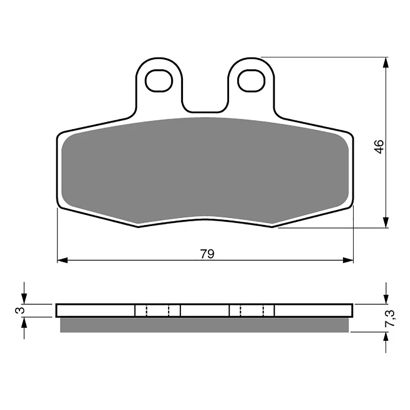 GOLDfren Brake Pads - S3 Sintered Sports (PBPH241)