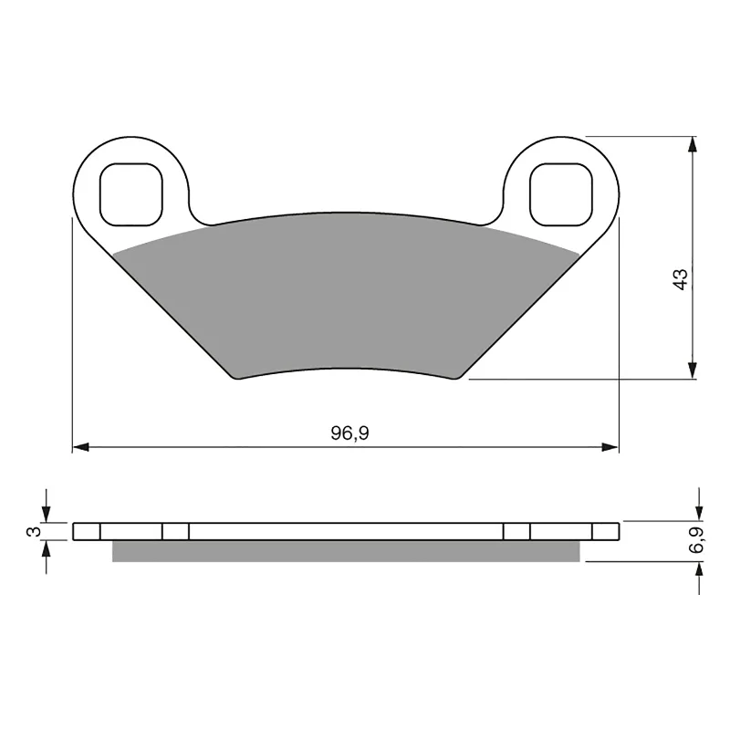 GOLDfren Brake Pads - K5 Off-Road Racing (PBPR409)