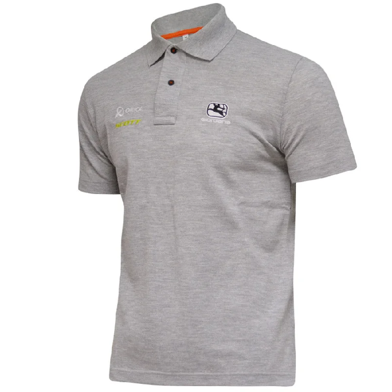 cycling clothing for ultra races-Polo Giordana Orica scott - Grigio