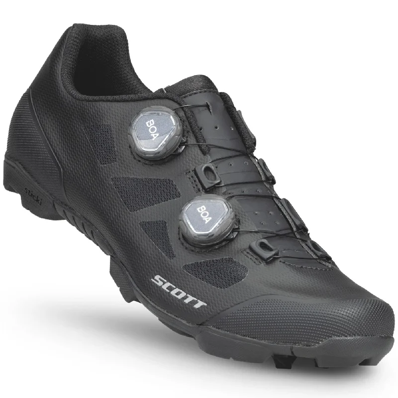 cycling clothing for rolling hills-Scarpe mtb Scott Vertec - Nero