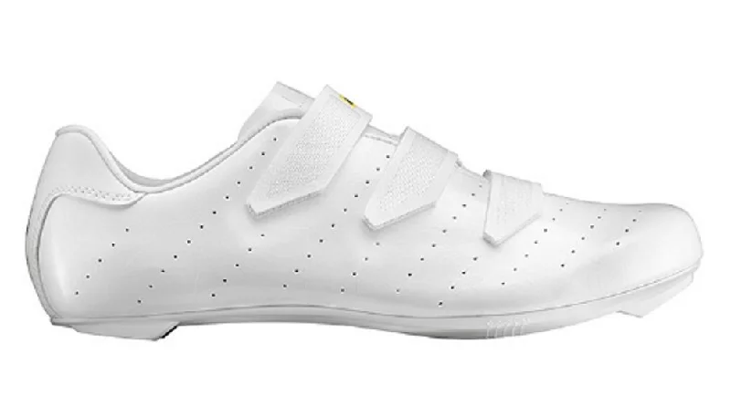 cycling clothing with fine layers-Mavic Cosmic Road Shoe - White-White