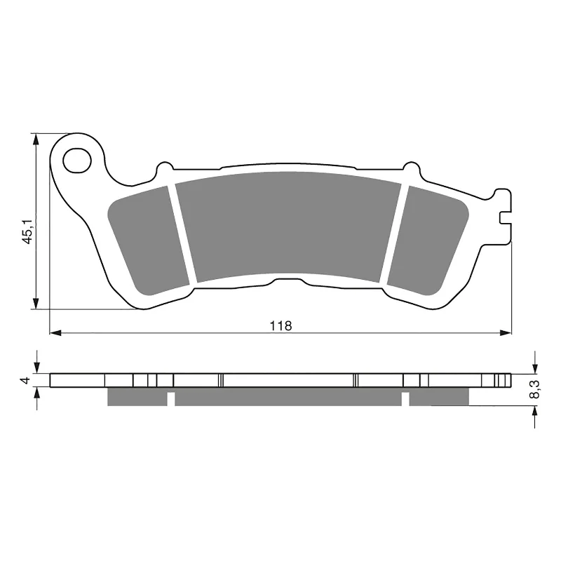 GOLDfren Brake Pads - S3 Sintered Sports (PBPH340)