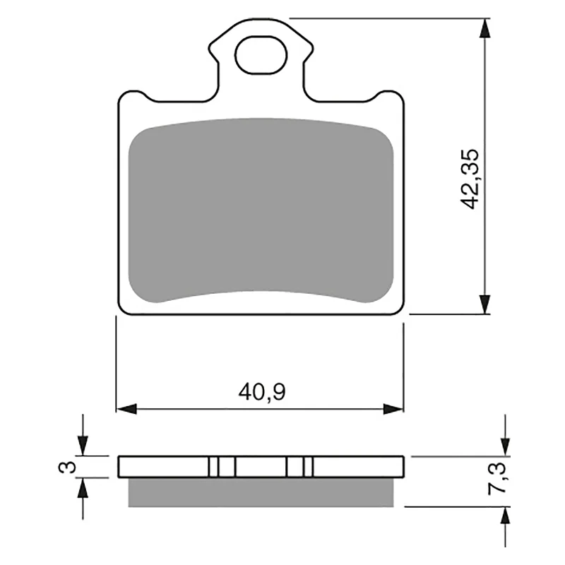 GOLDfren Brake Pads - K5 Off-Road Racing (PBPR434)