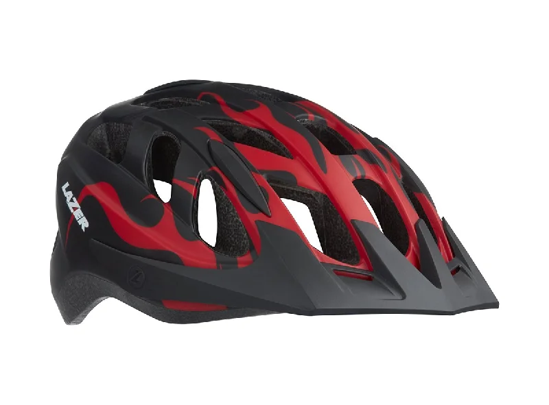 Bicycle helmet tax included-Lazer J1 MTB Helmet - Youth - Big Flame