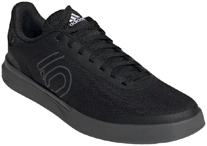 cycling clothing for big trips-Five Ten Five Ten Sleuth DLX Canvas Flat Shoe - Men's, Core Black/Grey Five/FTWR White