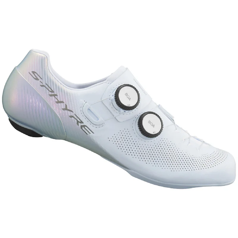 cycling clothing with funky designs-Scarpe donna Shimano S-Phyre RC903 - Bianco