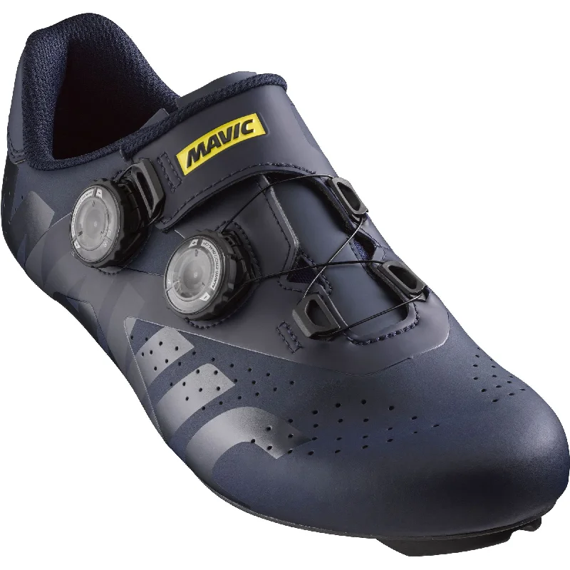 cycling clothing with soft cuffs-Mavic Cosmic Pro Road Shoe - Total Eclipse