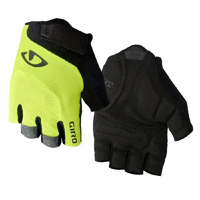 cycling clothing for quick rides-Guanti Giro Bravo Gel - Giallo nero