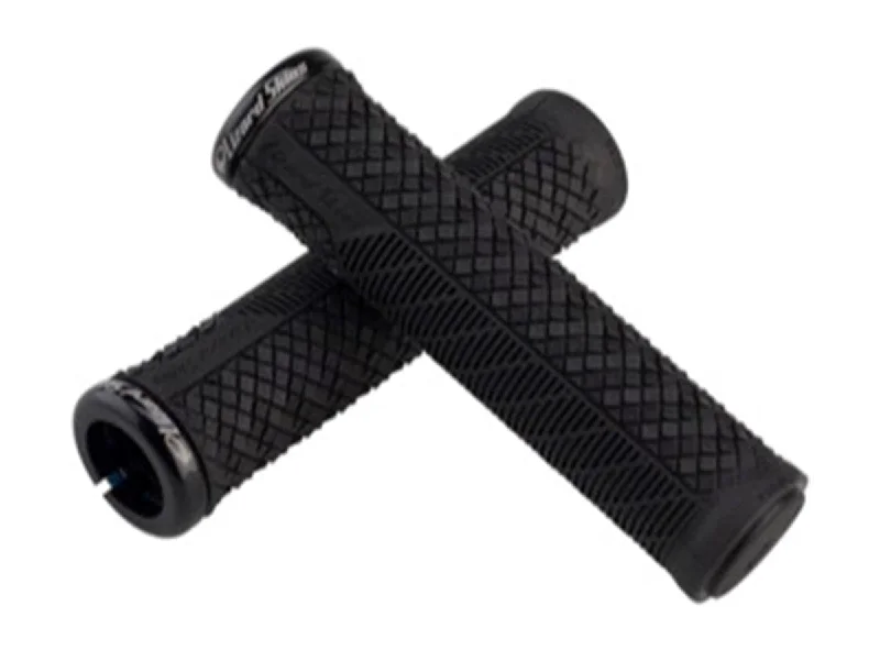 adjustable impact-resistant bicycle grips-Lizard Skins Charger Evo Single-Sided Lock-On Grips - Jet Black