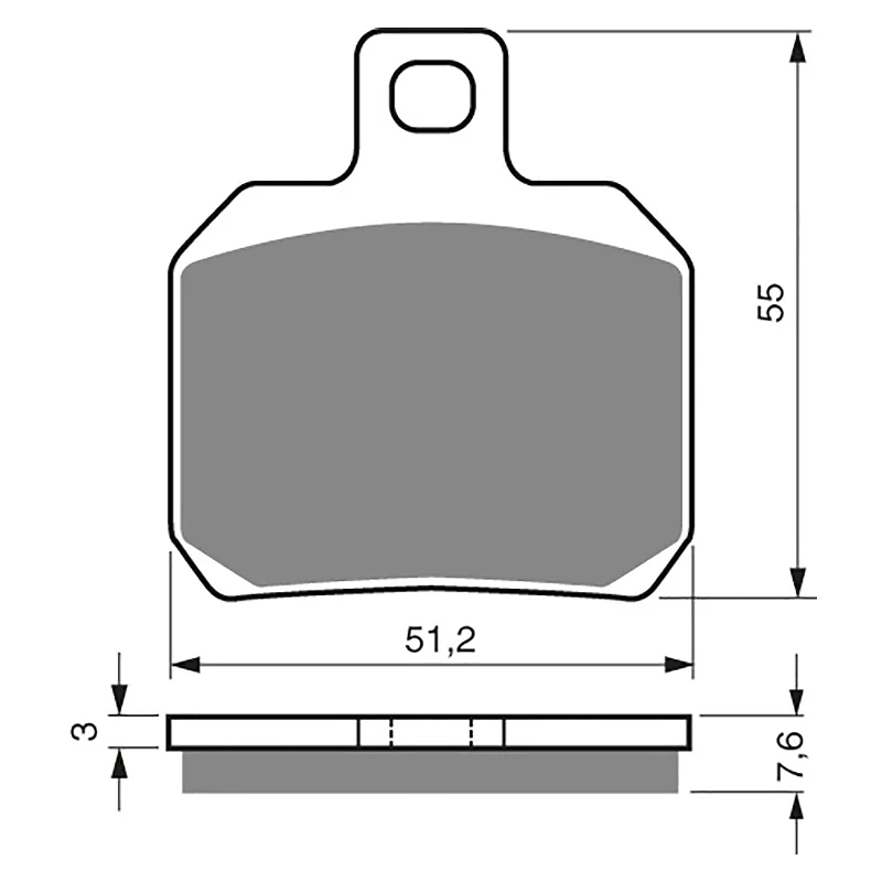 GOLDfren Brake Pads - S3 Sintered Sports (PBPH253)