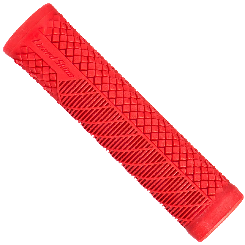 ergonomic plush bicycle grips-Lizard Skins Single Compound Charger Evo Grips - Red