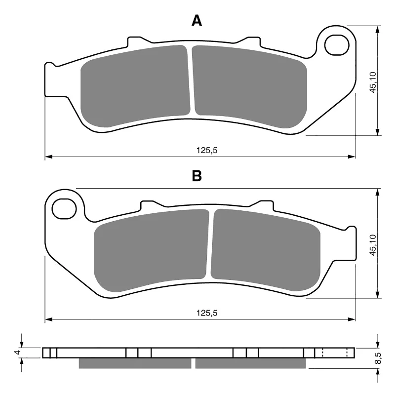 GOLDfren Brake Pads - S3 Sintered Sports (PBPH123)