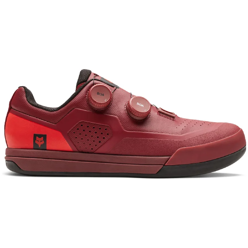 cycling clothing with firm legs-Scarpe MTB Fox Union Boa - Rosso