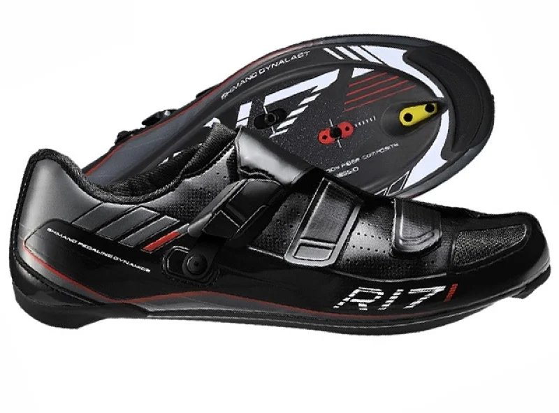 cycling clothing with pliable panels-Shimano SH-R171 Road Shoe - Black