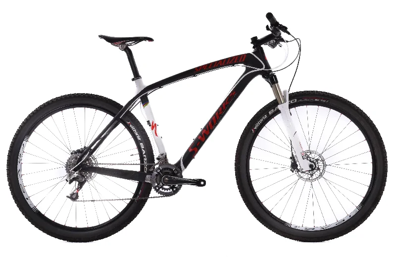 Bicycle chain wear-USED Specialized 2010 S-Works Stumpjumper Carbon HT 29er Mountain Bike 21" XL SRAM XX 2x10 Speed