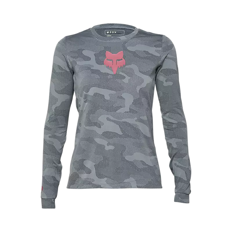 cycling clothing with full vents-Fox Racing Ranger Tru Dri Long Sleeve MTB Jersey - Womens - Cool Gray