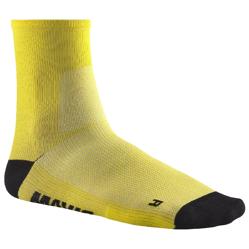 cycling clothing for hot rides-Calze Mavic Essential Mid - Giallo