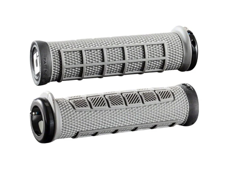 short mixed terrain bicycle grips-ODI Elite Pro Lock-On Bonus Pack MTB Grips - Graphite-Black