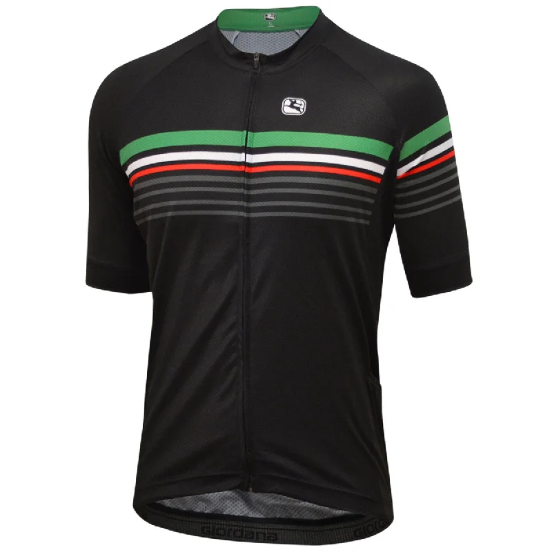 cycling clothing for bike squads-Maglia Giordana Tenax Pro Sette Ita - Nero